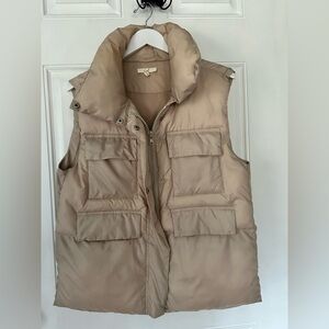 Easel Tan Puffer Vest